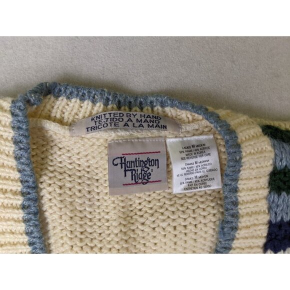 Huntington Ridge Women's Sweater Vest Vintage Hand-Knit Size Medium - Picture 5 of 8